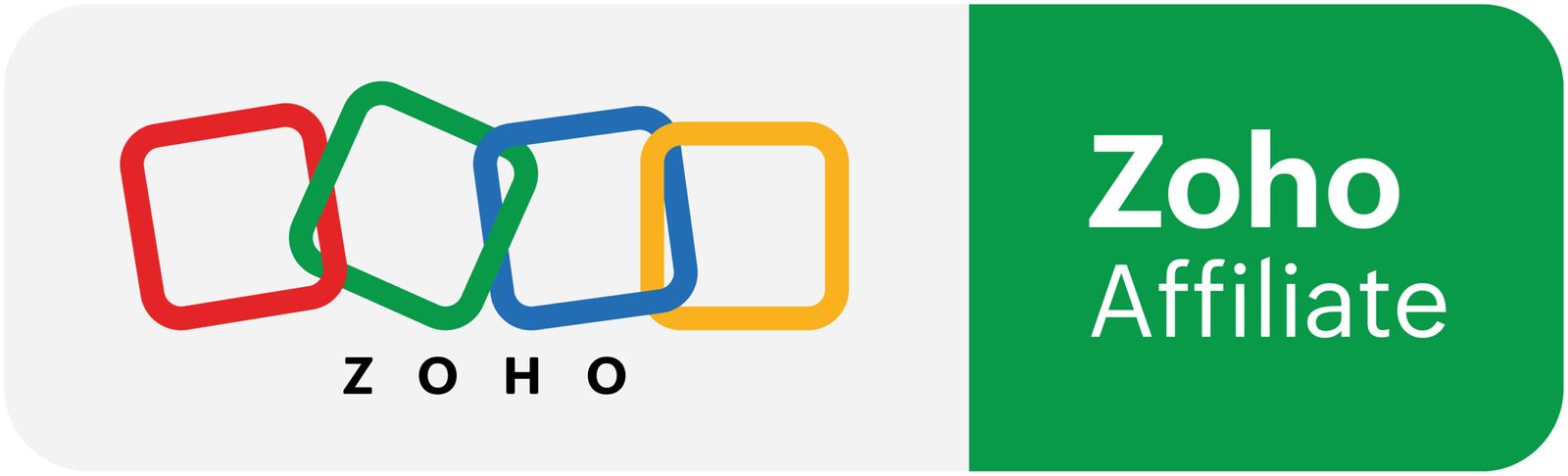 zoho affiliate badge rectangle